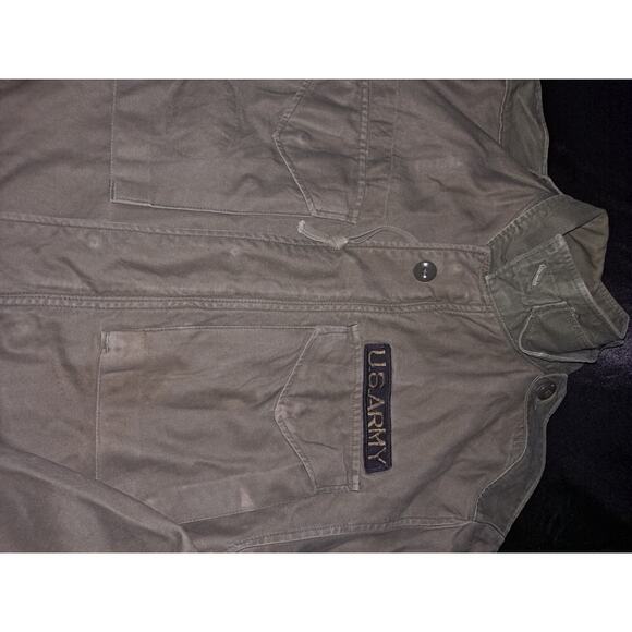 VTG US Army Olive Green M-1951 107 Shell Heavy Field Coat Jacket Regular Small - Picture 7 of 8